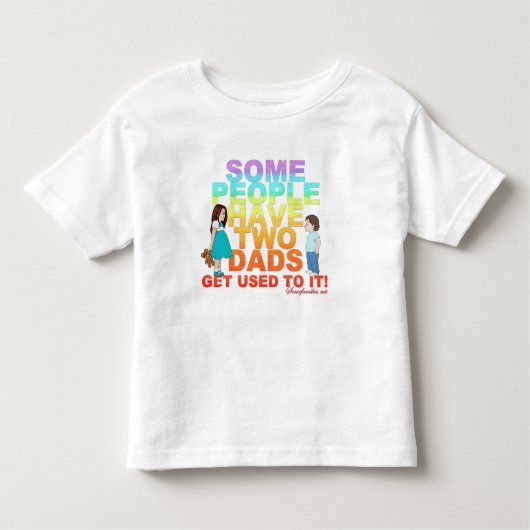 Sommige mensen hebben twee Dads Kinder Shirts (Voorkant)