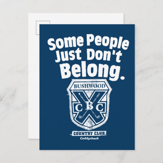 Sommige mensen horen gewoon niet | Caddyshack Briefkaart (Voorkant / Achterkant)