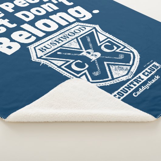 Sommige mensen horen gewoon niet | Caddyshack Sherpa Deken (3/4)