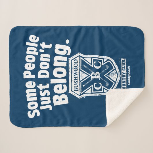 Sommige mensen horen gewoon niet | Caddyshack Sherpa Deken (Voorkant (horizontaal))