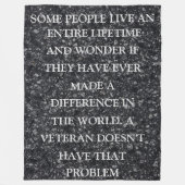 SOMMIGE MENSEN LEVEN EEN HEEL LEVEN FLEECE DEKEN (Voorkant)