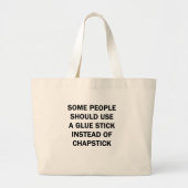 Sommige mensen moeten een luidop gebruiken grote tote bag (Voorkant)
