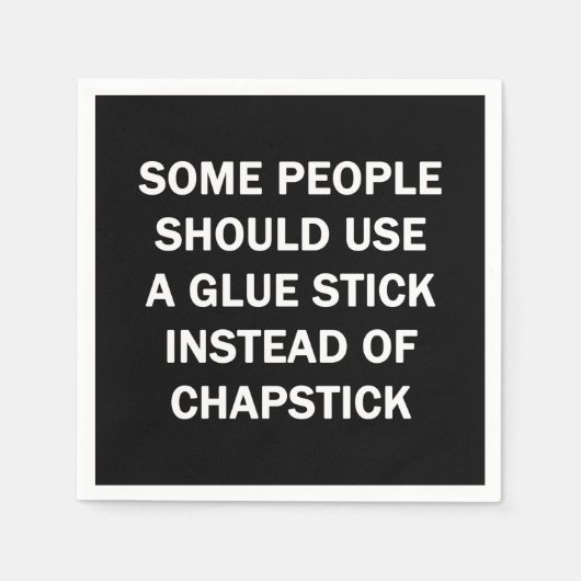 Sommige mensen moeten een luidop gebruiken servet (Voorkant)