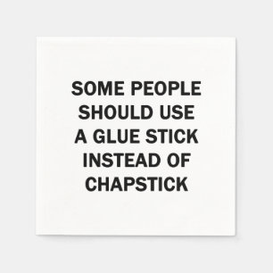 Sommige mensen moeten een luidop gebruiken servet