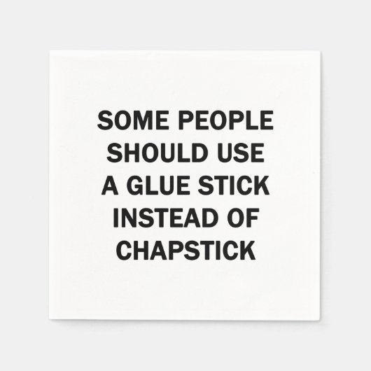 Sommige mensen moeten een luidop gebruiken servet (Voorkant)