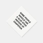 Sommige mensen moeten een luidop gebruiken servet (Hoek)