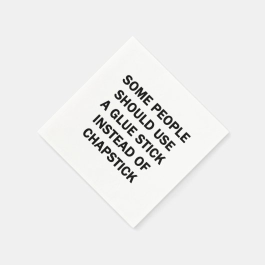 Sommige mensen moeten een luidop gebruiken servet (Hoek)