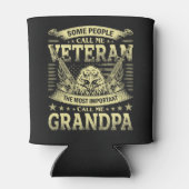 Sommige mensen noemen me Veteranencitaat Blikjeskoeler (Achterkant)