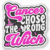 Sommige Mensen Ontmoeten Borstkanker Steun Cool Sticker (Voorkant)