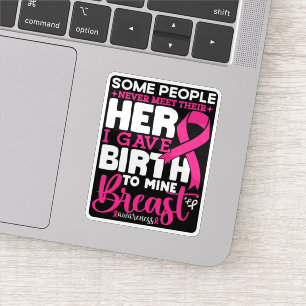 Sommige mensen ontmoeten hun heldenborstbewustzijn sticker