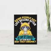 Sommige Mensen Zeggen Dat Het Leven Begint Na Een  Kaart (Voorkant)