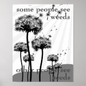 Sommige mensen zien het poster van Weeds Dandelion (Voorkant)