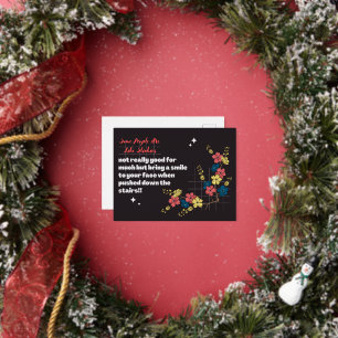 Sommige mensen zijn als slinkies, grappige sarcast folie feestdagen briefkaart