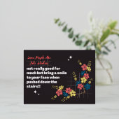 Sommige mensen zijn als slinkies, grappige sarcast folie feestdagen briefkaart (Staand Voorkant)