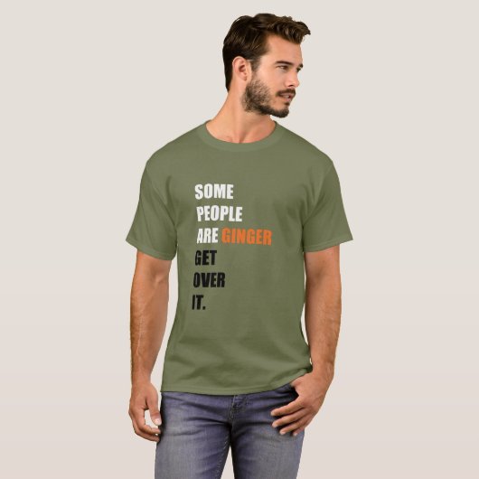 Sommige mensen zijn Ginger Mannen Basic Dark T-Shi T-shirt (Voorkant volledig)