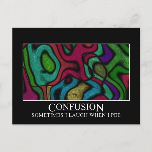 Sommige mensen zijn heel makkelijk in de war briefkaart (Voorkant)