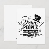 Sommige mensen zijn het waard om te melken voor feestdagenkaart (Voorkant / Achterkant)