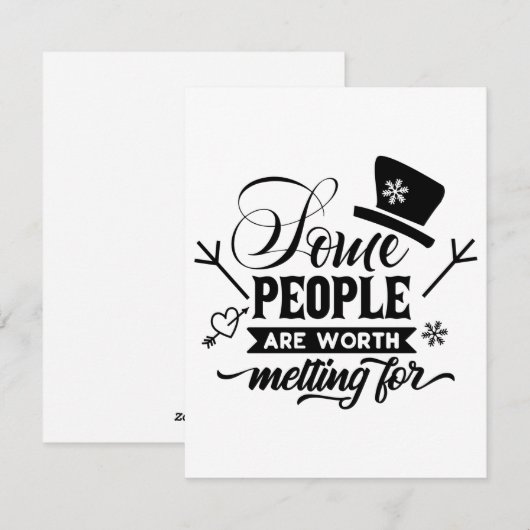 Sommige mensen zijn het waard om te melken voor feestdagenkaart (Voorkant / Achterkant)