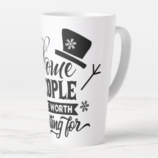 sommige mensen zijn het waard om te smelten voor  latte mok (Rechterhoek)