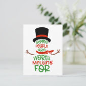 Sommige mensen zijn het waard om voor te smelten  feestdagenkaart (Staand voorkant)