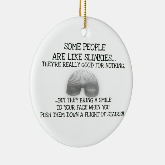 Sommige mensen zijn net zoals linkies keramisch ornament (Rechts)