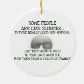 Sommige mensen zijn net zoals linkies keramisch ornament (Achterkant)