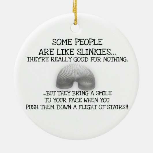 Sommige mensen zijn net zoals linkies keramisch ornament (Achterkant)