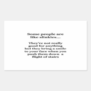 Sommige mensen zijn net zoals linkies rechthoekige sticker