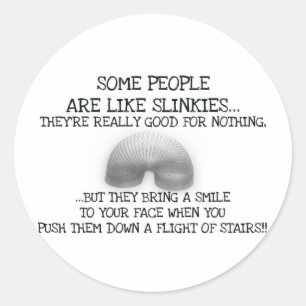 Sommige mensen zijn net zoals linkies ronde sticker