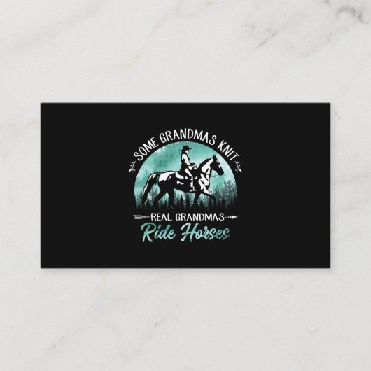 Sommige oma's die Real Grandmas Ride Horses houden Visitekaartje (Voorkant)