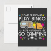 Sommige oma's spelen bingo Real Grandmas gaan Camp Briefkaart (Voorkant / Achterkant)