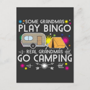 Sommige oma's spelen bingo Real Grandmas gaan Camp Briefkaart