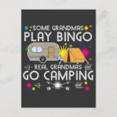 Sommige oma's spelen bingo Real Grandmas gaan Camp Briefkaart (Voorkant)