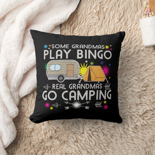 Sommige oma's spelen bingo Real Grandmas gaan Camp Kussen (Deken)