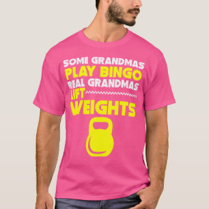 Sommige oma's spelen bingo Real Grandmas Lift Wein T-shirt