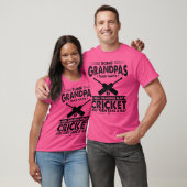 Sommige opa dutjes echte opa spelen cricket t-shirt (Unisex)