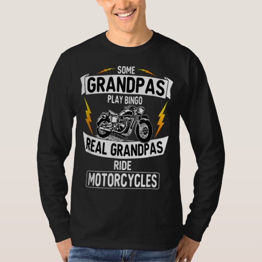 sommige opa ' s spelen bingo real grandpas ride mo t-shirt (Voorkant)