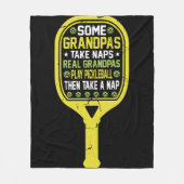 Sommige opa's doen dutjes. Echte opa speelt augurk Fleece Deken (Voorkant)
