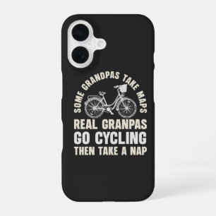 Sommige opa's gaan fietsen Grappige fiets iPhone 16 Hoesje