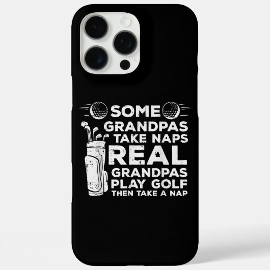Sommige opa's nemen dutjes echt spelen golf grappi Case-Mate iPhone case (Achterkant)