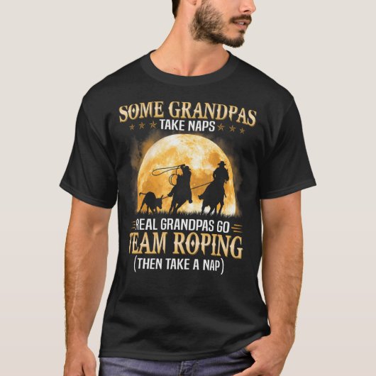 Sommige opa's nemen dutjes echte opa's gaan team r t-shirt (Voorkant)