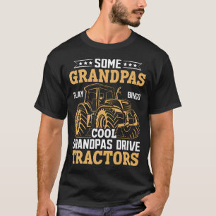 Sommige opa's spelen bingo Cool Opa's rijden op tr T-shirt