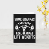 Sommige opa's spelen bingo Echte opa's heffen gewi Kaart (Gele Bloem)