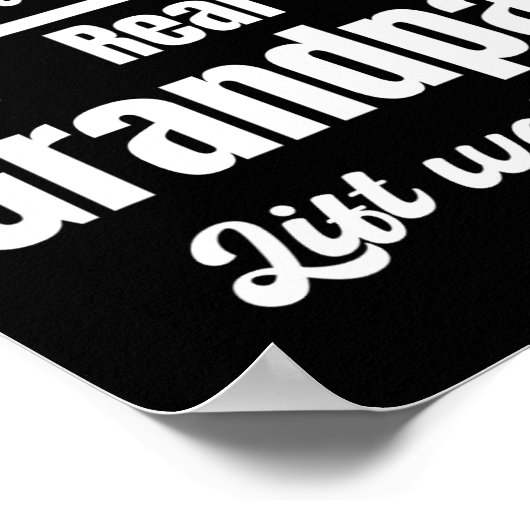 Sommige opa's spelen bingo Echte opa's heffen gewi Poster (Hoek)