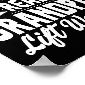 Sommige opa's spelen bingo Echte opa's heffen gewi Poster (Hoek)