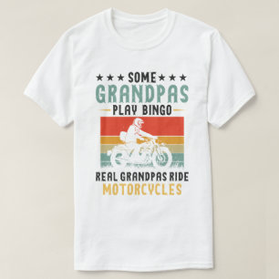 Sommige opa's spelen bingo Echte opa's rijden moto T-shirt