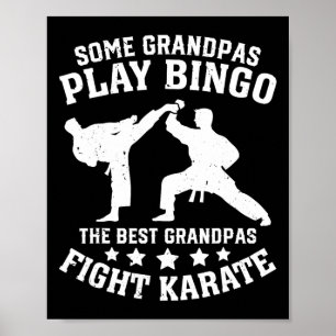 Sommige opa's spelen bingo en de beste opa's vecht poster