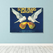 Sommige peren perenkratellabelNapa, CA Canvas Afdruk (Insitu (Houten vloer))