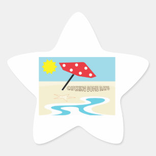 Sommige stralen vangen ster sticker