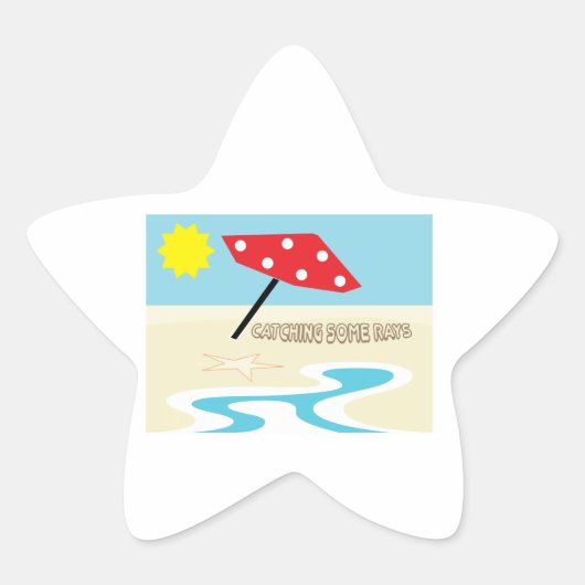 Sommige stralen vangen ster sticker (Voorkant)